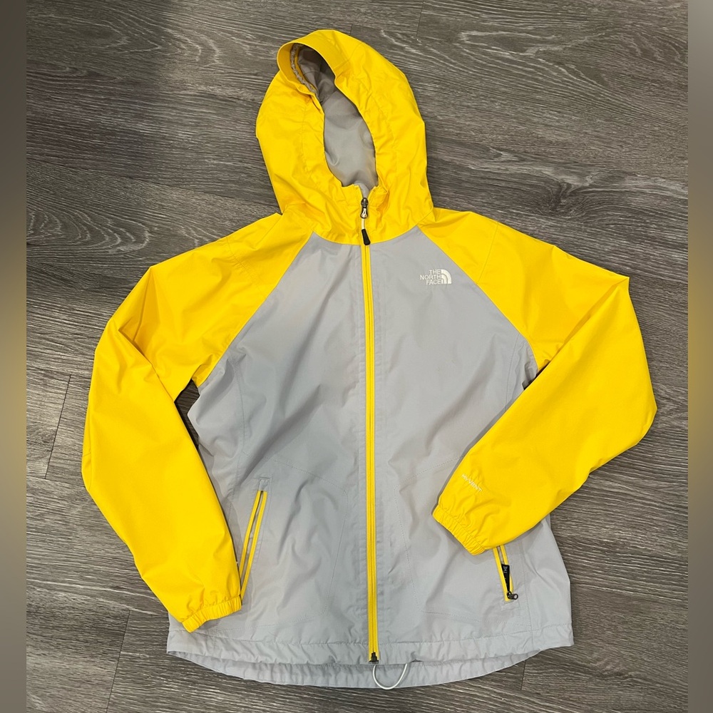TNF Raglan Rain Jacket - Yellow/Gray